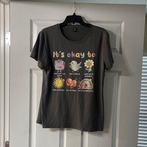 SHEIN Gray Casual T-Shirt